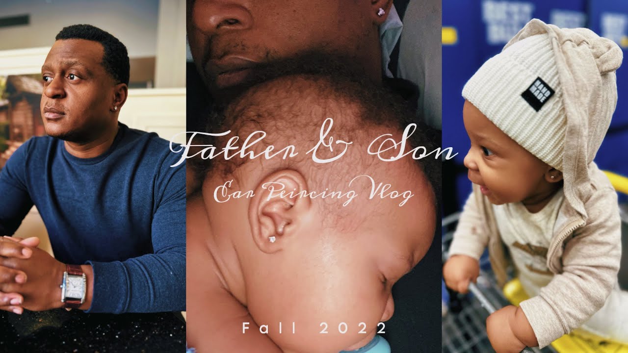 WE PIERCED OUR 5 MONTH OLD BABY BOY EARS 🧸🤎