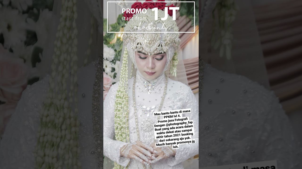 Promo masa PPKM lvl 4, yuk di cek IG @photography_fap, masih banyak lagi promonya.