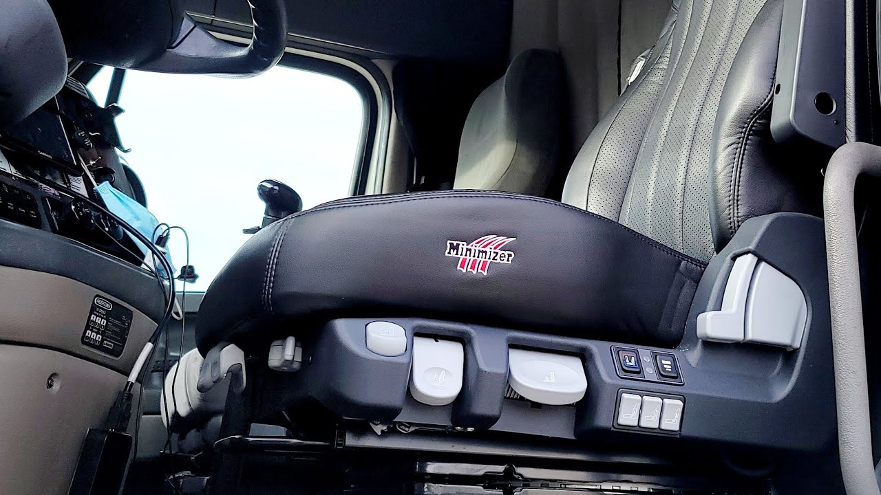 Как установить сиденье Minimizer Heavy Duty Semi Truck Seat на Freightliner Cascadia