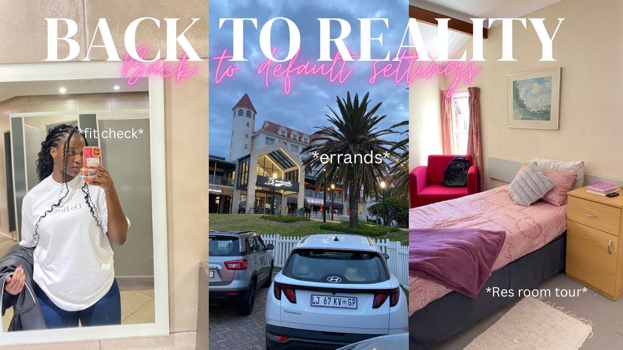 VLOG: res move in + errands run + travelling back to uni + NMU res room tour |SOUTH AFRICAN YOUTUBER