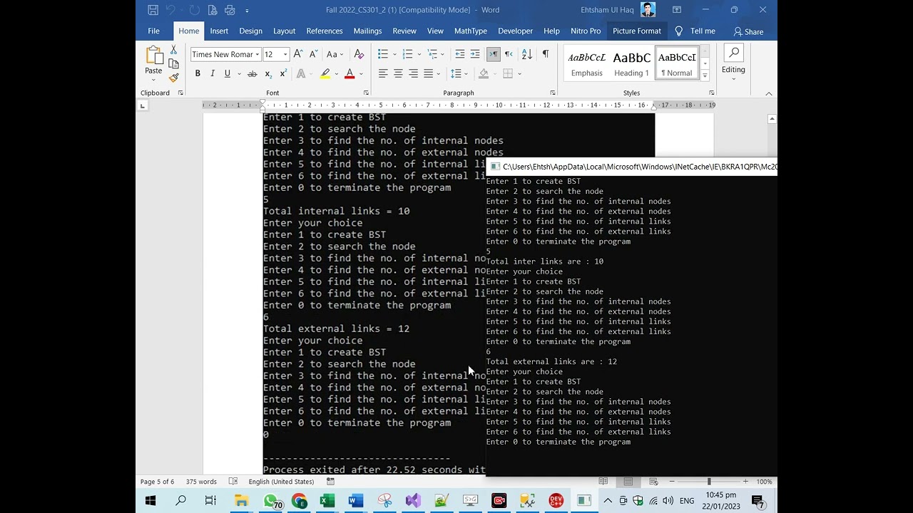 CS301 Assignment 2 Solution Fall 2022, CS301 Assignment 2 solution 2022, CS301 assig 2 solution 2023