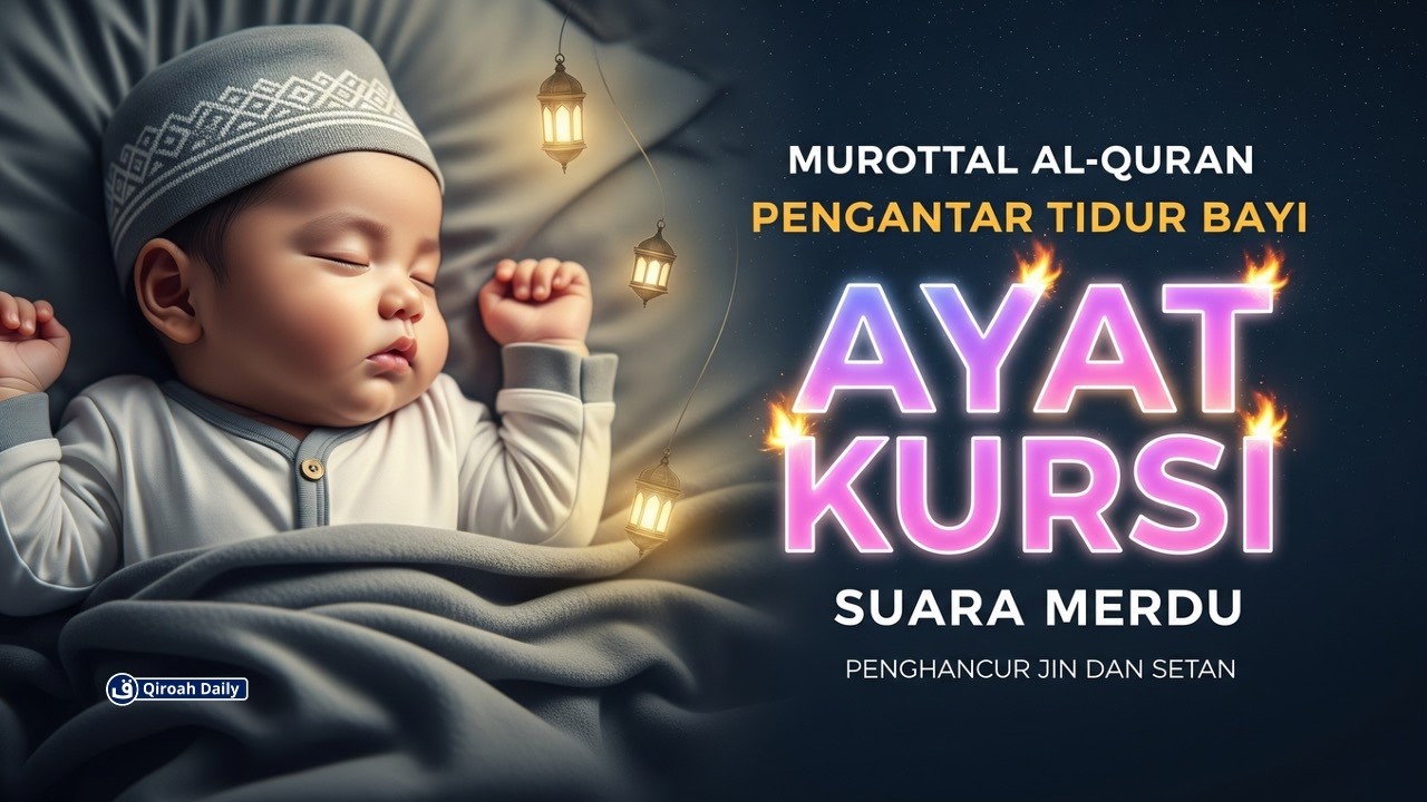 Murottal Pengantar Tidur | Ayatul Kursi اية الكرسي Untuk Pengantar Tidur Gelisah Rewel Agar Nyenyak