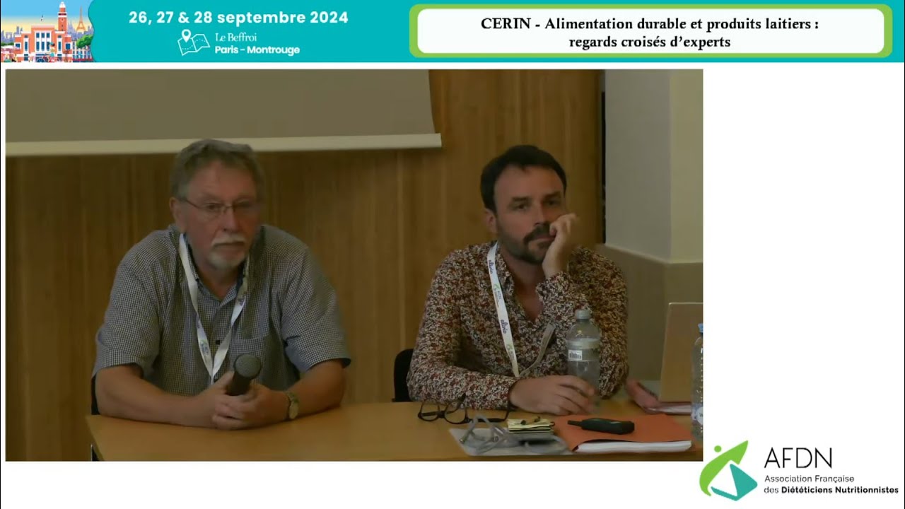 Symposium - Alimentation durable et produits laitiers : regards croisés d'experts