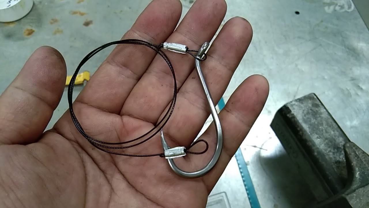 stainless steel leader crimping trick | fishing rig