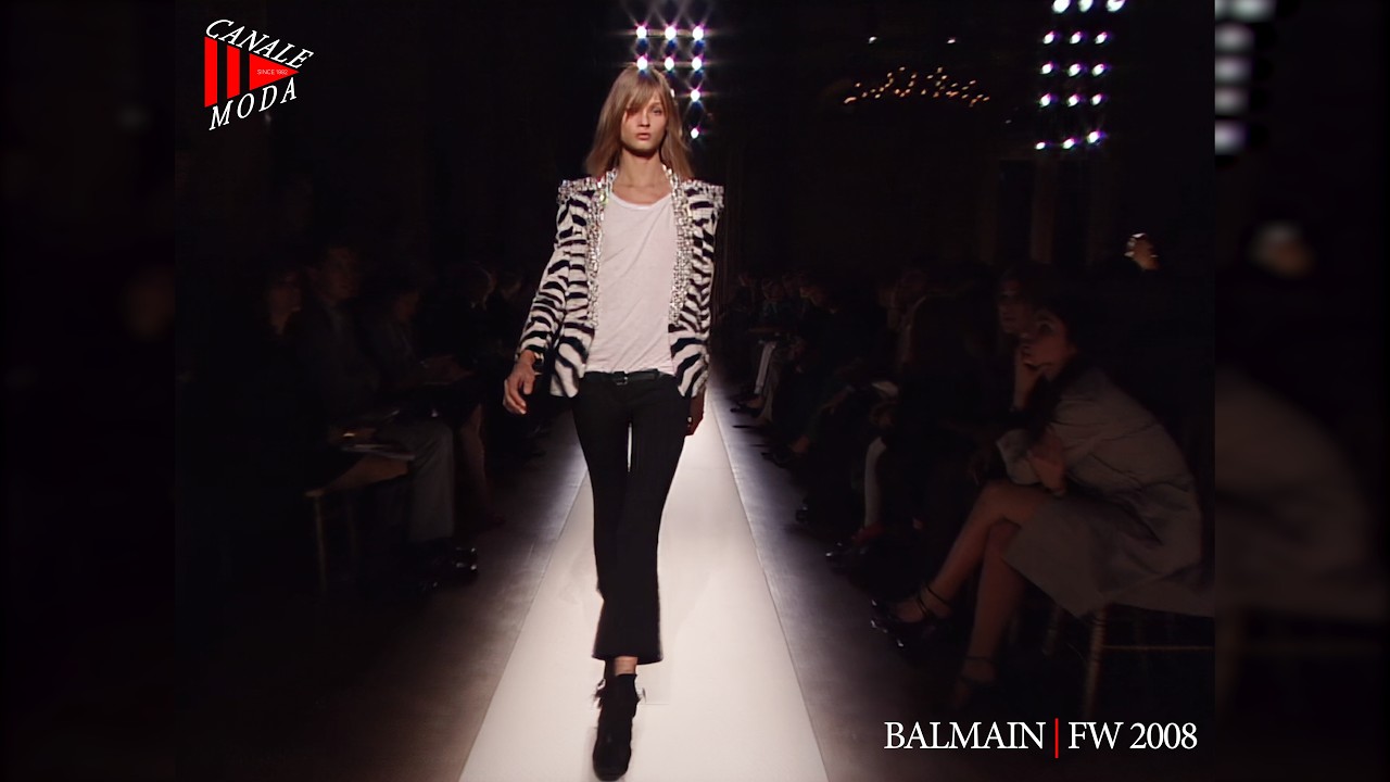 BALMAIN Осень-Зима 2008 Париж 4K - Canale Moda