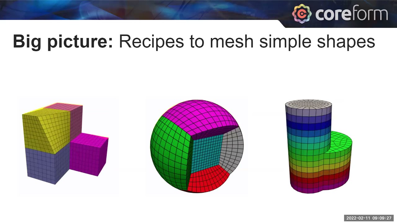 Introduction to Coreform Cubit: Hex meshing for beginners with the ITEM wizard