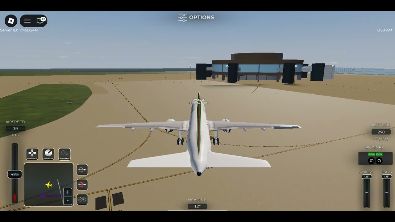 (roblox game) eva plane crash