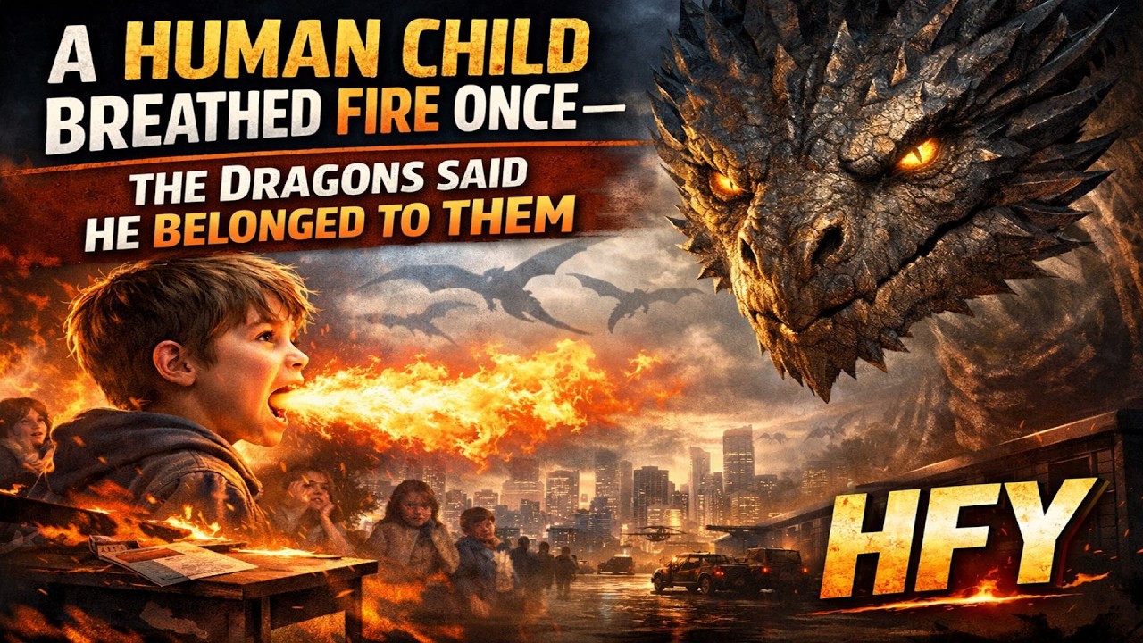 A Human Child Breathed Fire Once—The Dragons Said He Belonged to Them | HFY
