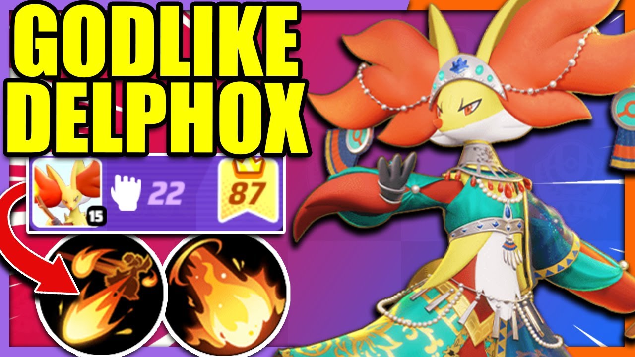 This DELPHOX BUILD will make people think you are CHEATING | Pokemon Unite