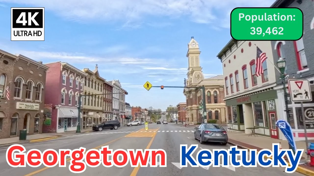 Driving Through Georgetown, Kentucky in 4K 🚗 | Scenic Small City Tour in Horse Country