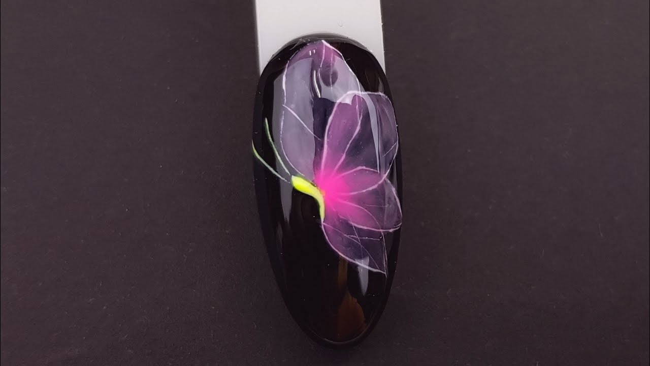 Przezroczysty Motyl na paznokciach || Witrażowe Paznokcie || Transparent Butterfly On Nails