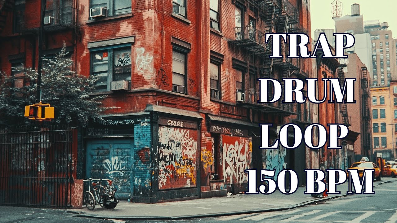 Trap Drum Loop – 150 BPM | Fast & Hard Trap Drums