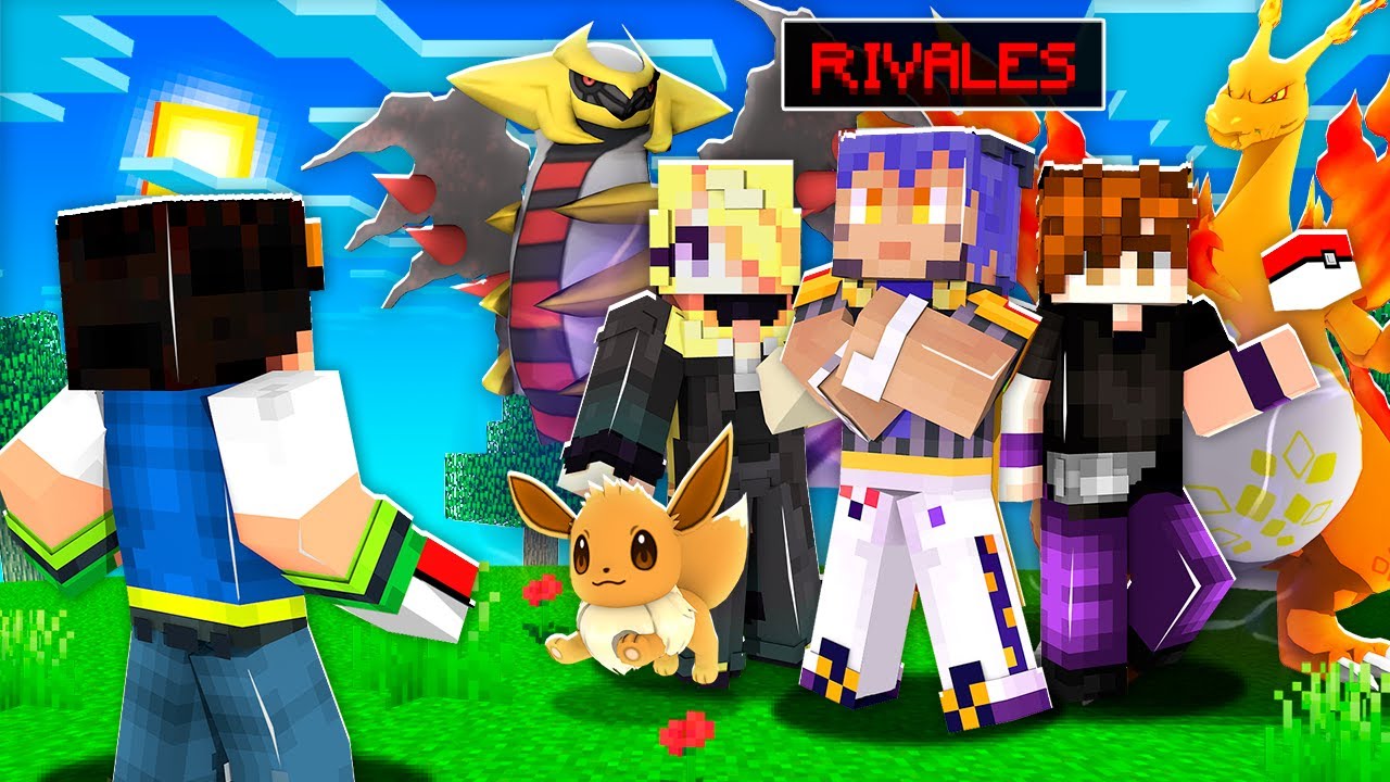 Desafiando a TODOS los rivales de ASH KETCHUM en MINECRAFT PIXELMON!