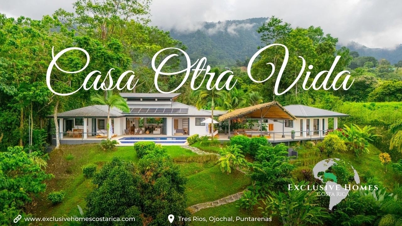 Ocean View Casa Otra Vida Private Jungle Estate Off-Grid Luxury Home For Sale Tres Rios