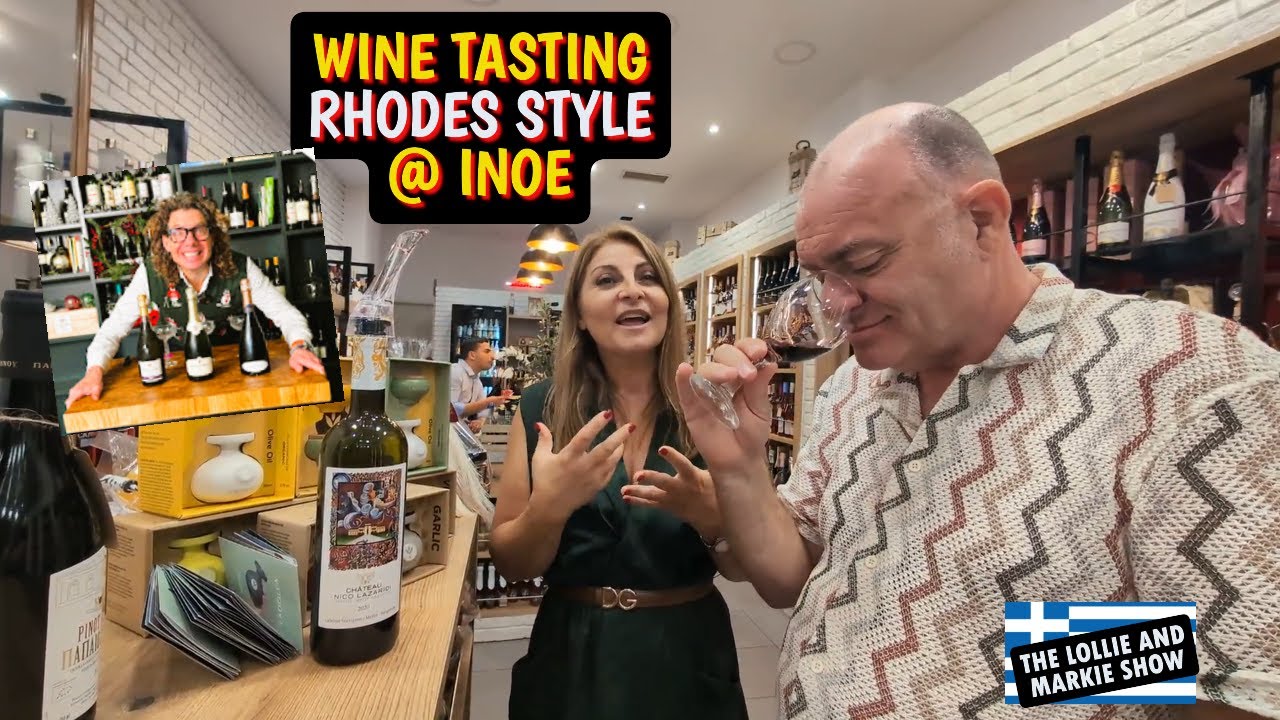 Дегустация греческих вин на Родосе | Внутри винодельни INOE + дегустация в отеле