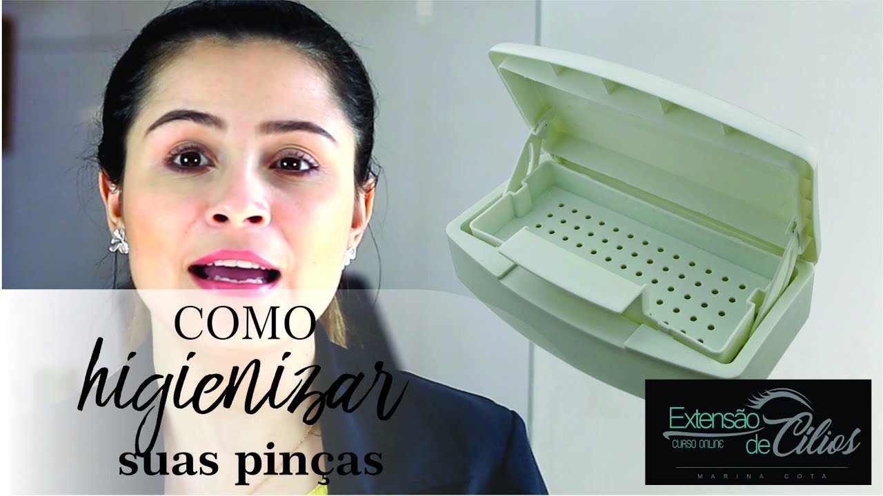 Como higienizar as suas pinças? Boa dica de caixinha para colocar fungicida!