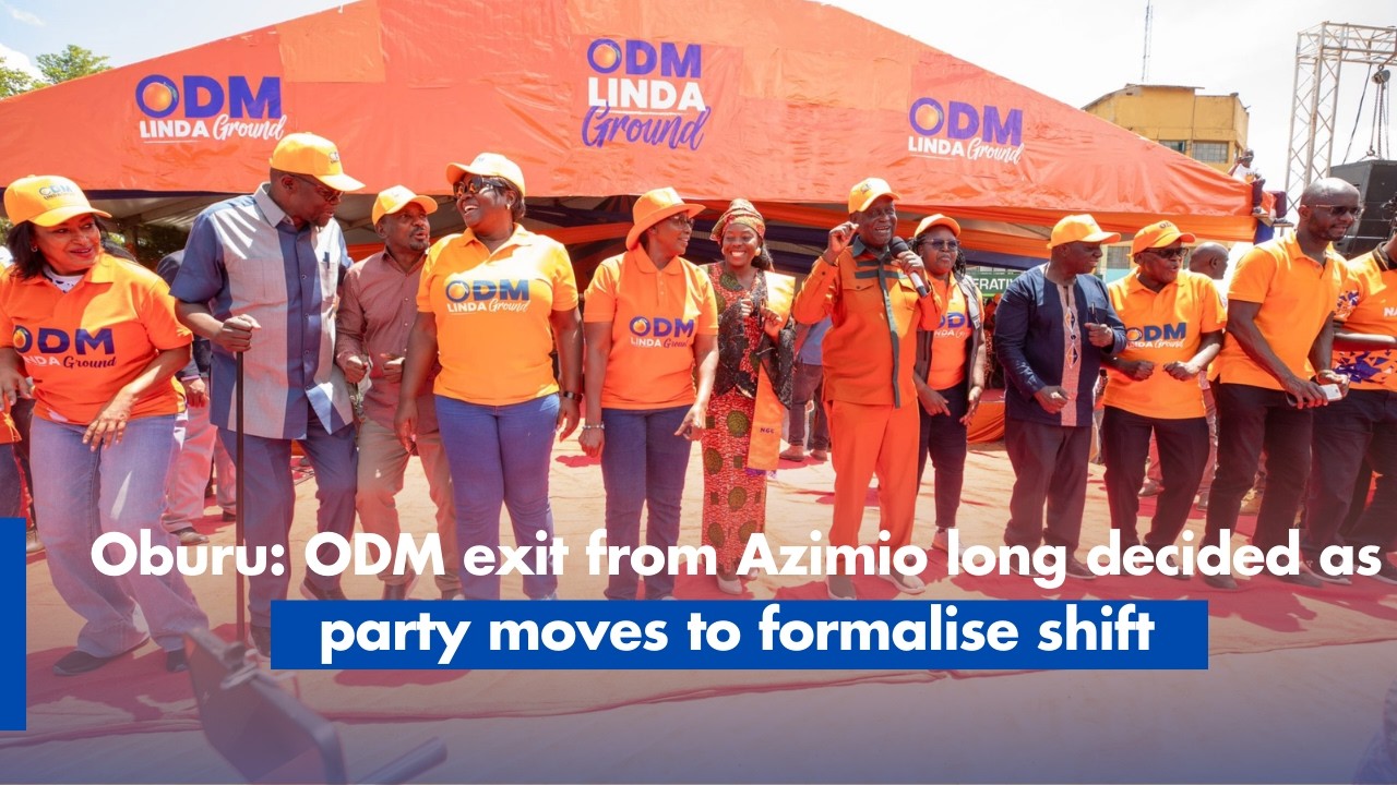 Oburu  ODM exit from Azimio long decided as party moves to formalise shift