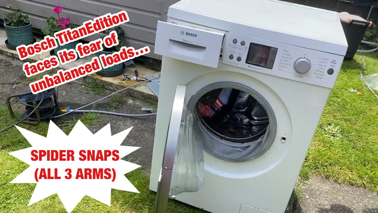 Bosch TitanEdition WAQ28470 washing machine || Pre destruction that turned into full destruction!