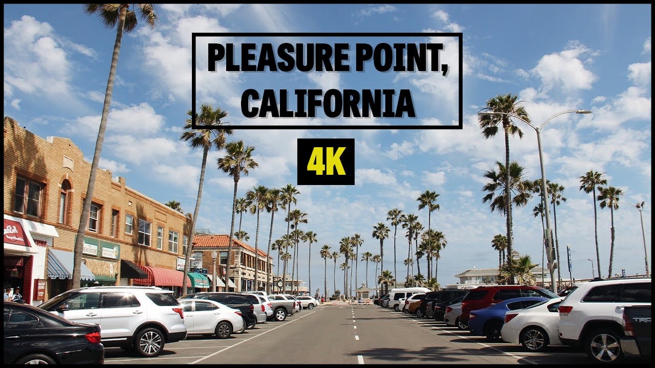 Pleasure Point - Santa Cruz, CA - 4K - Scenic Drive