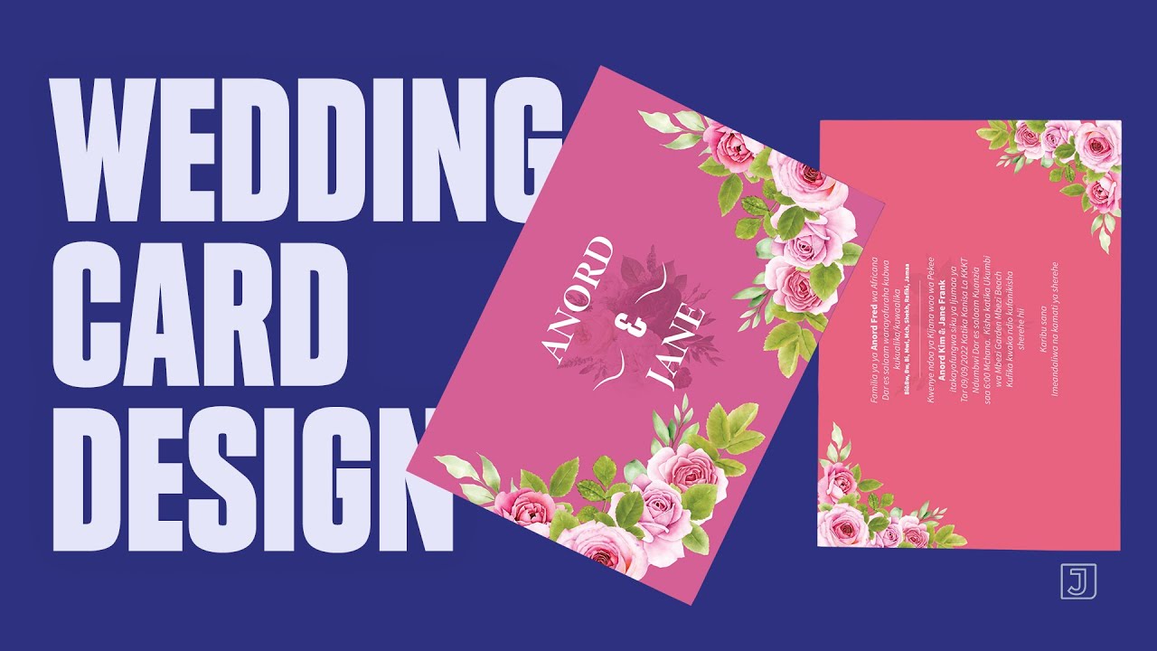 Jinsi ya Kudesign Card ya Mwaliko ndani Adobe Illustrator (WEDDING CARD)