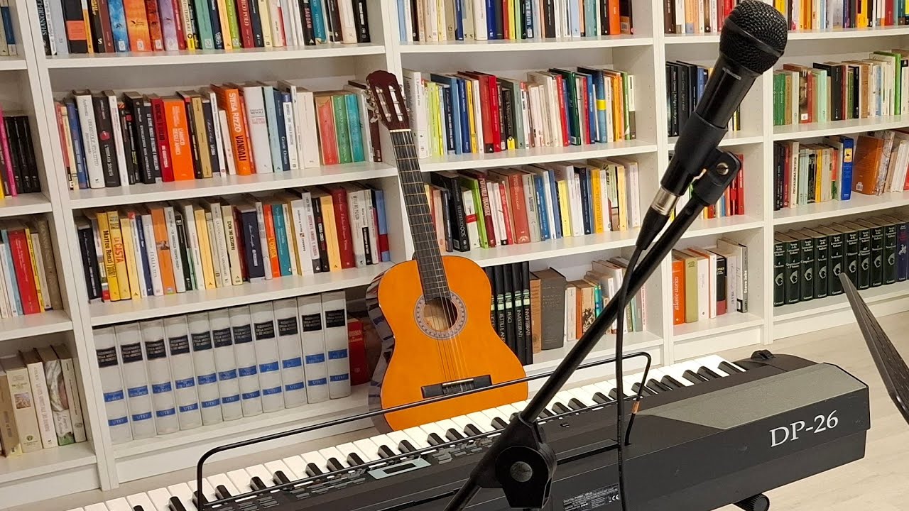 Today piano lessons, music group, singing and guitar