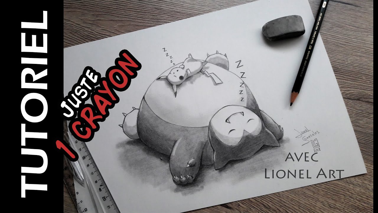 Comment Dessiner Ronflex et Pikachu - avec 1 crayon HB