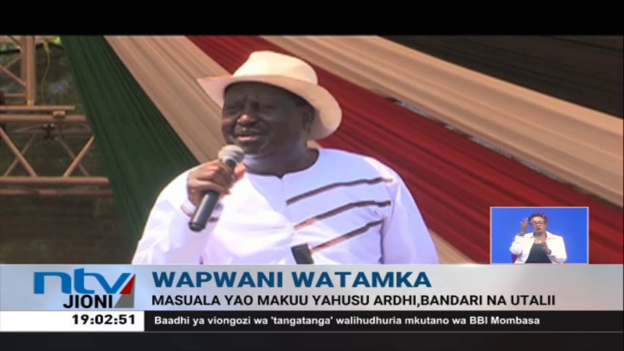 BBI Mombasa: Raila asema matatizo ya ardhi Pwani lazima yaangaziwe