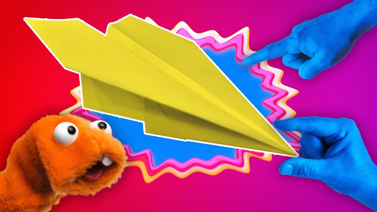 Incríveis Mãozinhas Azuis - Como fazer um Avião de Papel