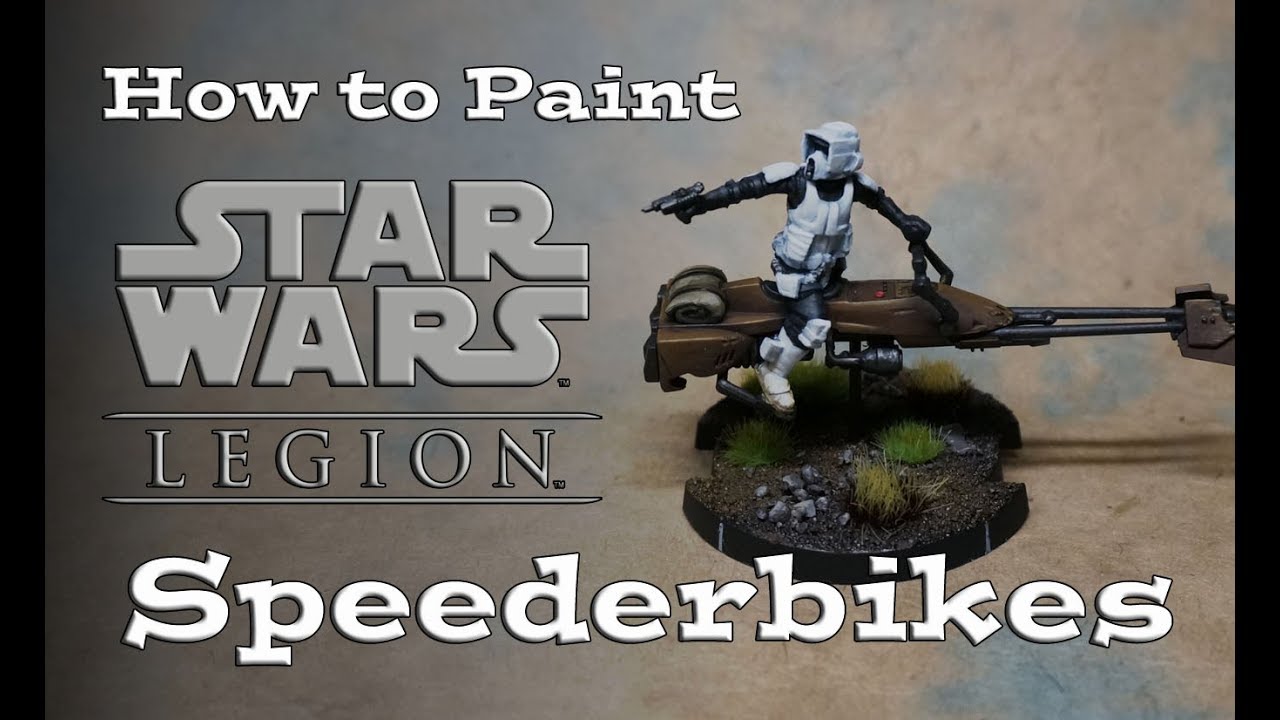 How to Paint Star Wars Legion Scout Speeder Bikes