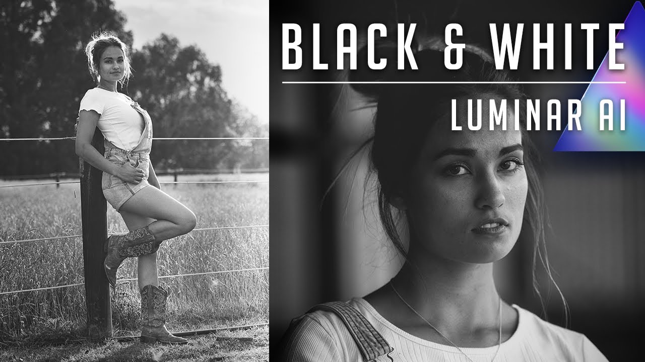 Low Key Black and White Editing Technique in Luminar AI - Simple Editing, Great Results!