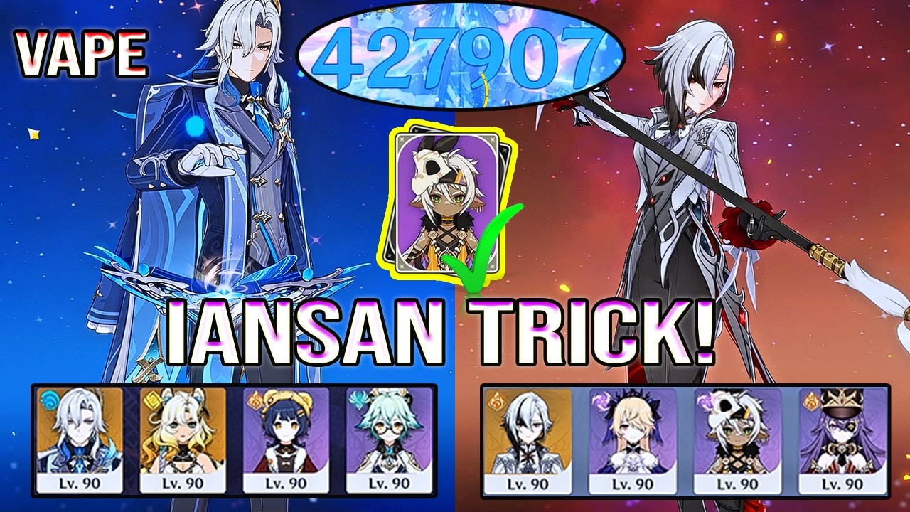 🔥 Neuvillette 427K Vape?! Arlecchino + Iansan Trick DESTROY Spiral Abyss 12 | Genshin Impact
