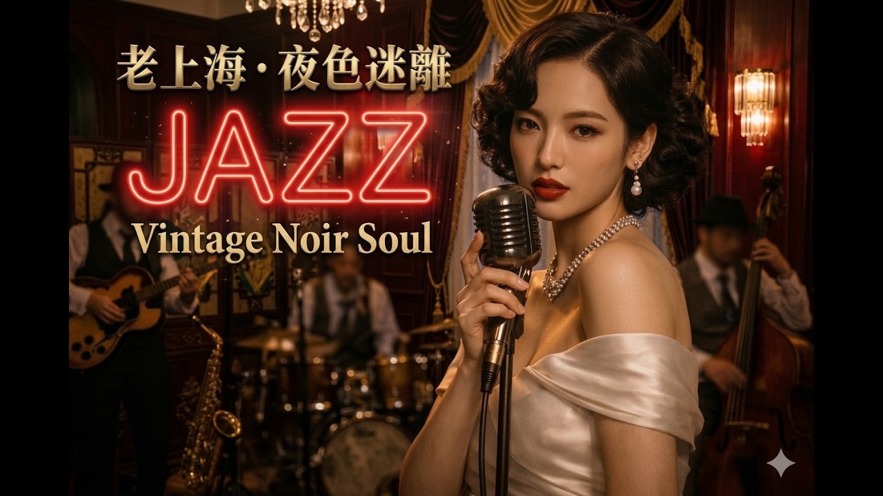 夜色迷離：誰在老上海霓虹下唱著不眠的爵士 Night Noir: Who Sings the Sleepless Jazz Under the Neon Lights of Old Shanghai?