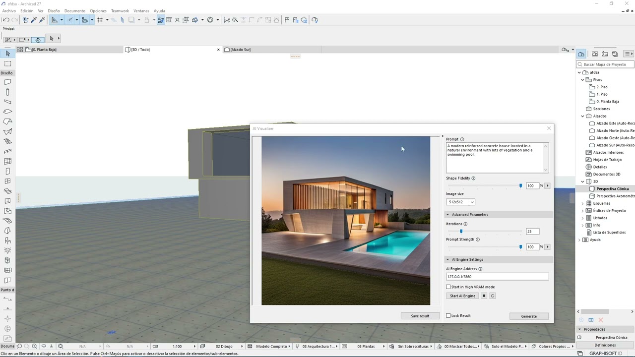 AI Visualizer Archicad 27 Como funciona y como instalar