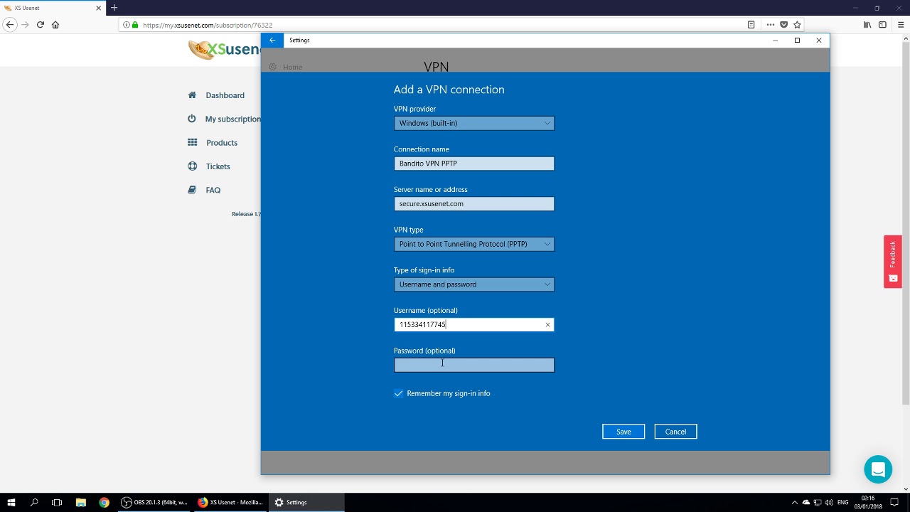 [XS Usenet] Bandito VPN Tutorial PPTP