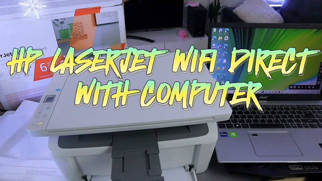 HP LASERJET M140WE WIFI DIRECT Setup With Computer and Print ~ A Step-by-Step Guide!!