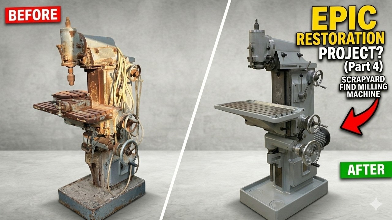OF-55 Milling Machine Restoration (Part 4 ) - ОФ-55 станок фрезерный