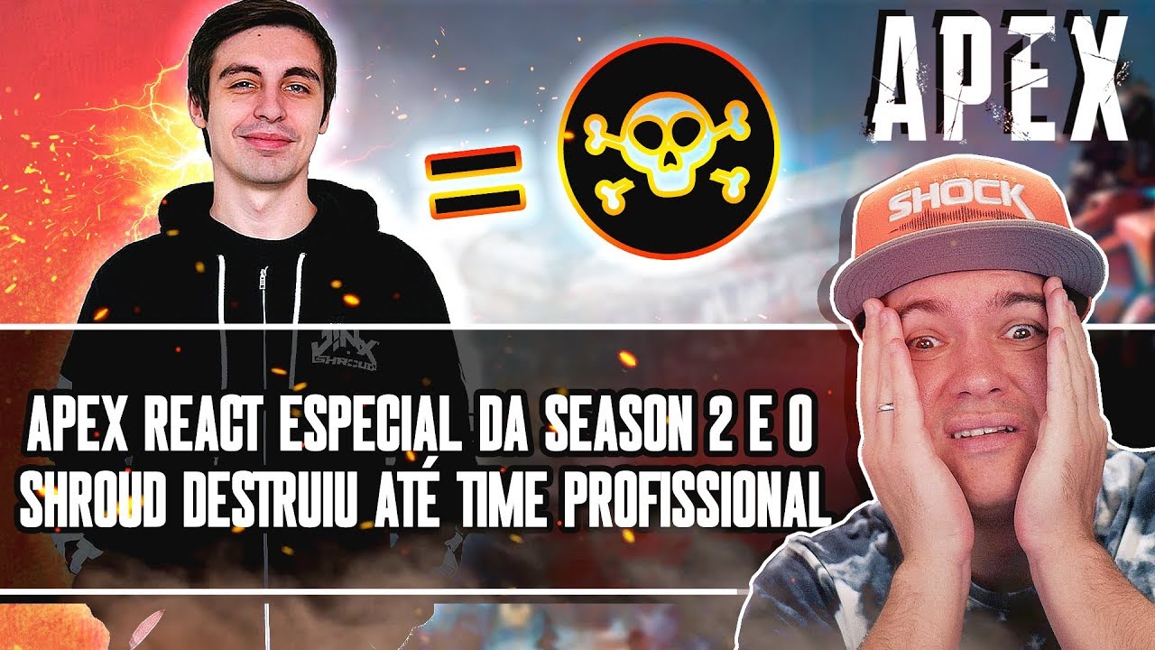 APEX REACT | SHROUD SOLANDO TIME PROFISSIONAL NA RANKED NO EPISÓDIO ESPECIAL DA SEASON 2!