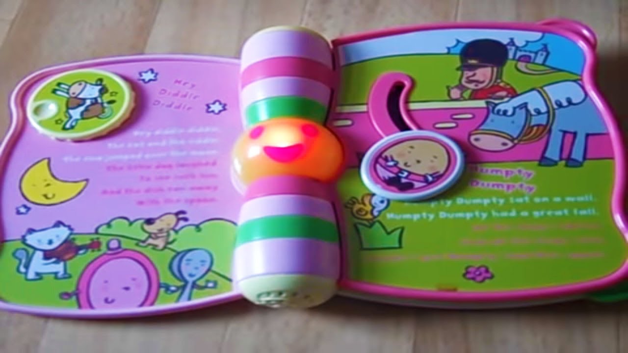 Vtech Peek-A-Boo Nursery Rhymes Book with music and ligths. Pink