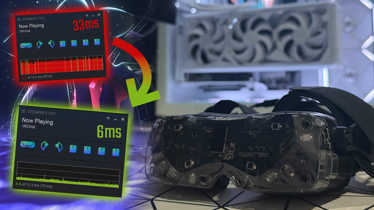 КАК ДОБИТЬСЯ МАКСИМАЛЬНОЙ ПРОИЗВОДИТЕЛЬНОСТИ В STEAMVR (улучшение времени отрисовки кадров и знач...