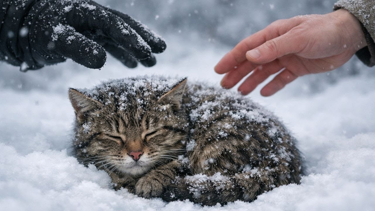 Znaleźli zamarzniętego małego rysia przy -35°C… To, co stało się później, go uratowało
