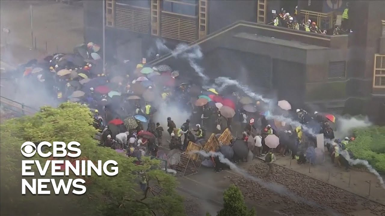 Students clash with police as violence erupts in Hong Kong