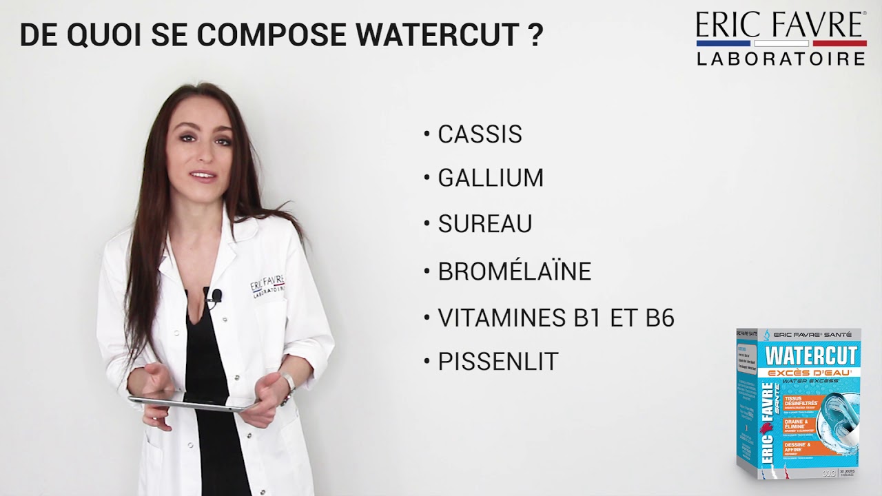 Water Cut : Le draineur anti r&eacute;tention d'eau nouvelle g&eacute;n&eacute;ration