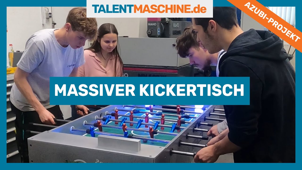 Massiver Kicker Tisch – selbst gebaut von Weiler Azubis | Tischfußball wie die Profis