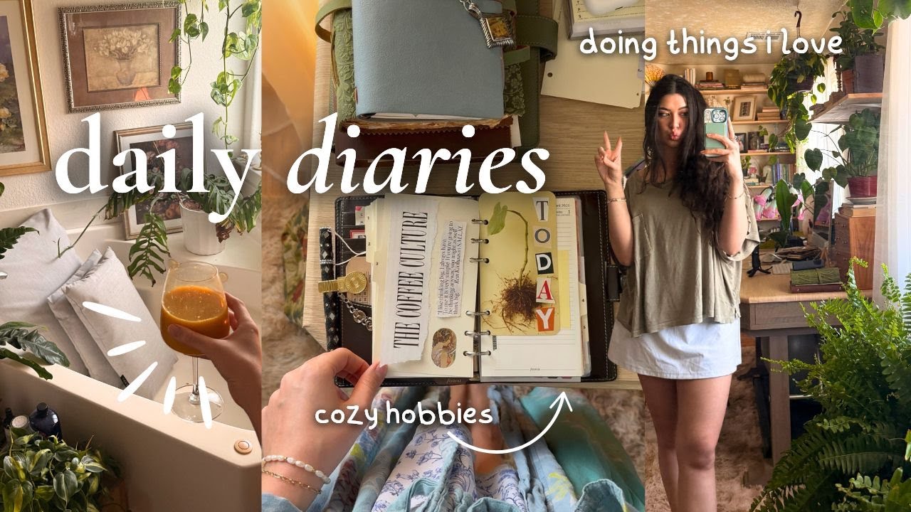 daily diaries: an afternoon of cozy hobbies & self care ✨💌