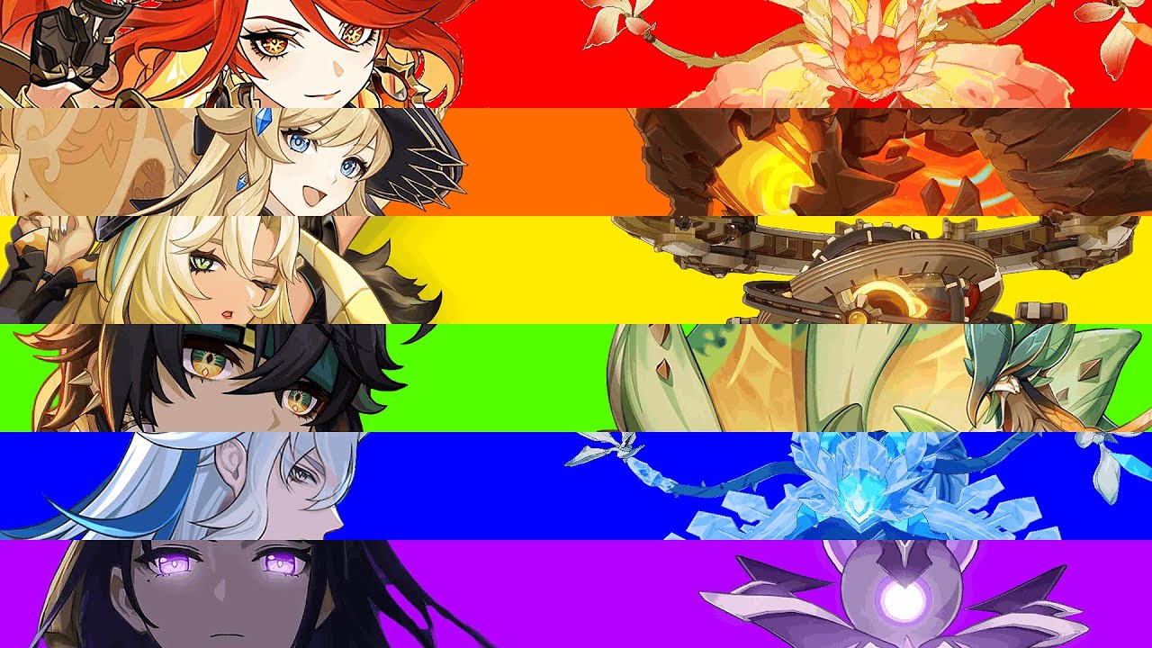 Genshin Impact Rainbow Challenge