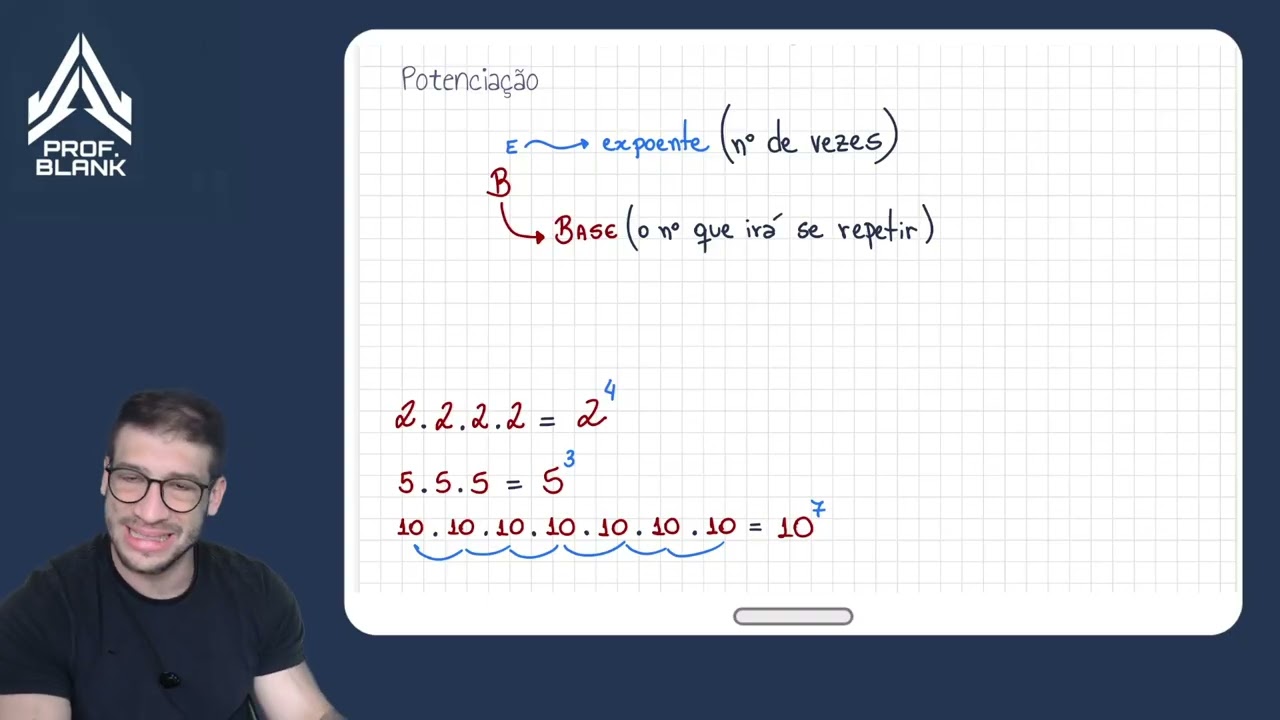 Curso de matemática básica - Introdução a potenciação