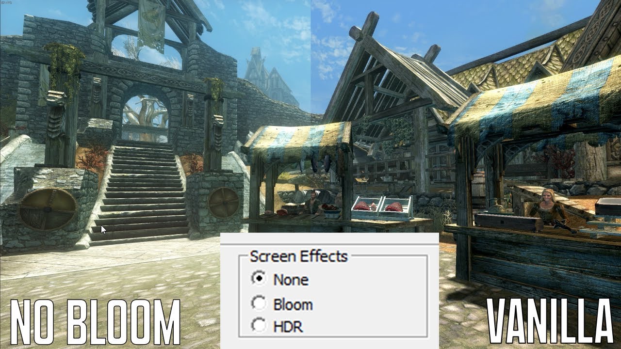 No More HDR (Eye Adaption) Or Bloom Skyrim Mod