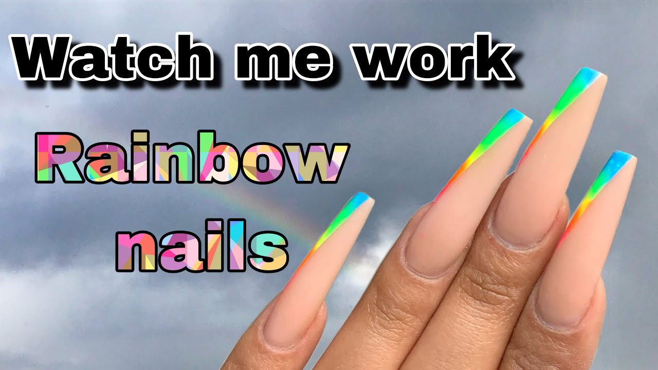 Простой урок по радужному нейл-арту | Как создать | Nail Tech Life