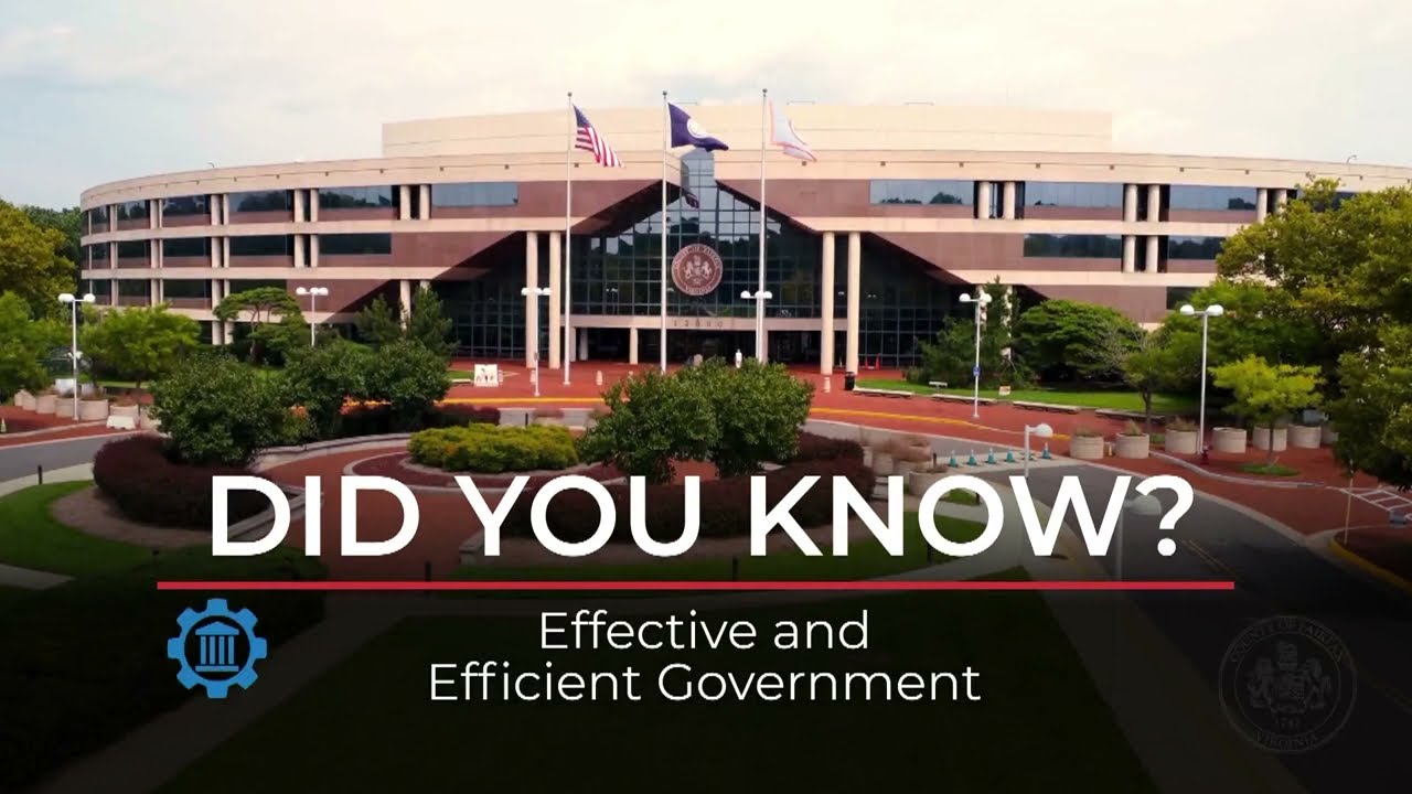 Fairfax County&rsquo;s Top Ten: Effective and Efficient Government