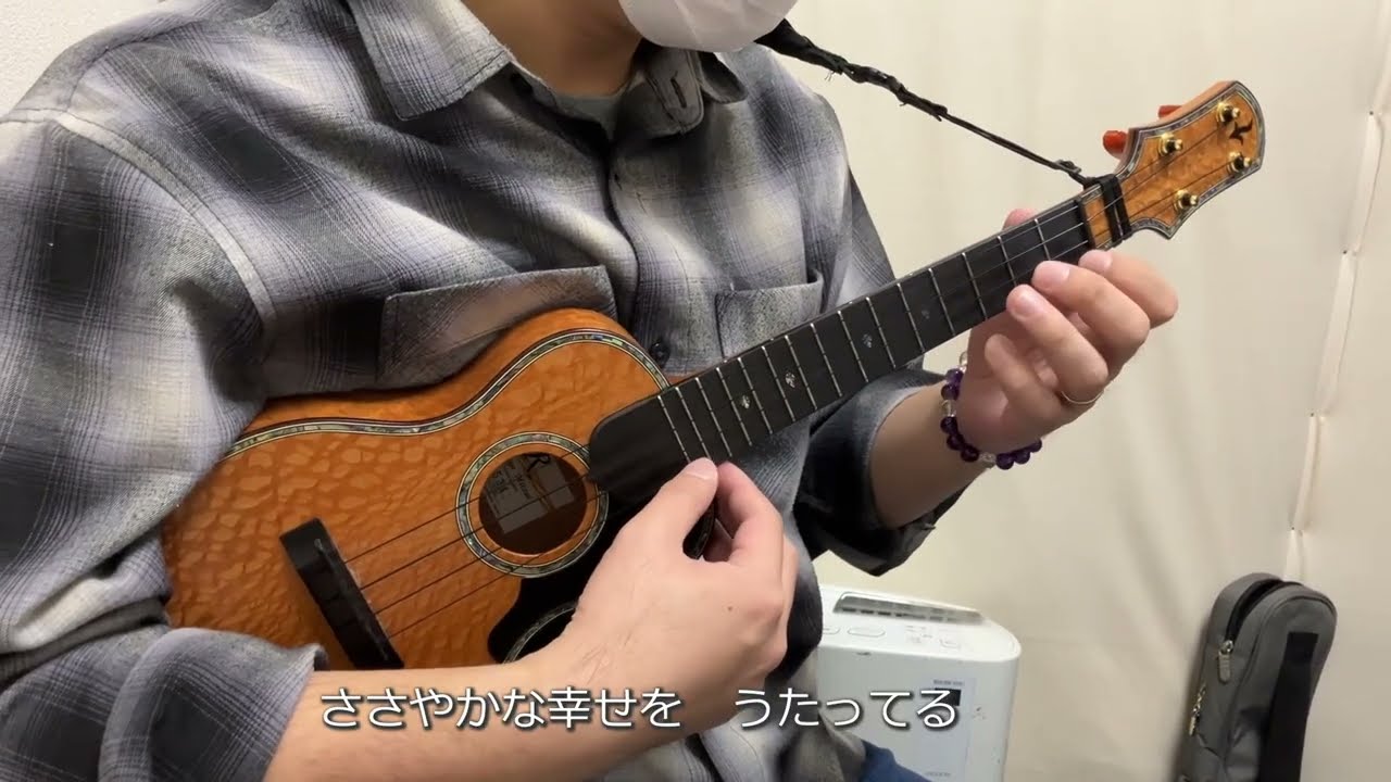 【歌詞付き】「見上げてごらん夜の星を」坂本九　ソロウクレレカバー